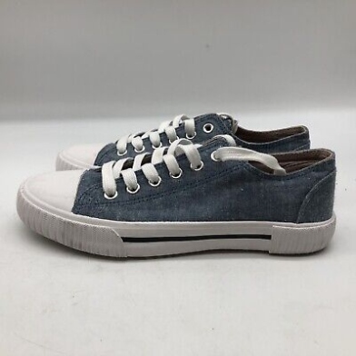 Backdate 1 True Craft Blue Canvas Athletic Sneakers Women's Size