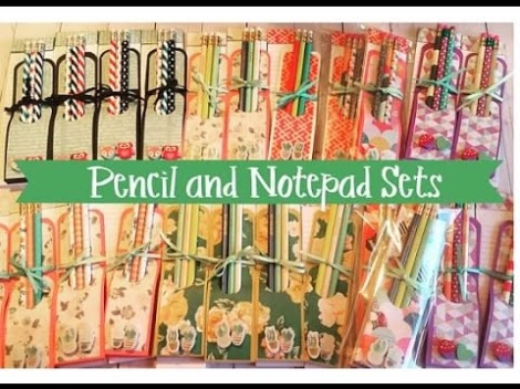 Niche Utama 1 Craft Fair Idea #: Pencils And Notepad Sets (with Tutorial) 206