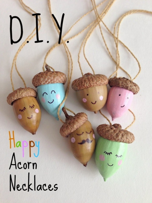 Niche Utama 2 Beautiful Acorn Crafts Ideas With Real Acorns - The Idea Room