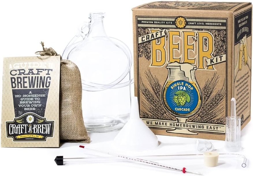 Niche Utama 2 Craft A Brew - Single Hop IPA (Cascade) - Beer Making Kit - Make Your Own  Craft Beer - Complete Equipment And Supplies - Starter Home Brewing Kit  